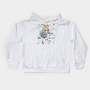 Deer Skater - Era's Holiday Star Kids Hoodie